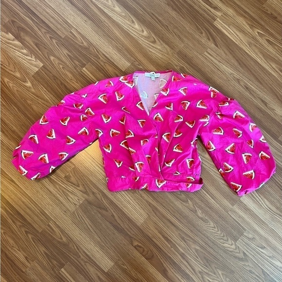 Color Me Courtney Pink Watermelon Print Top - Picture 5 of 16
